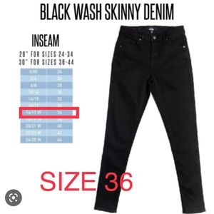 LuLaRoe Skinny Jeans/Denim 36 - Black